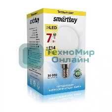 Светодиодная (LED) лампа Smartbuy-P45-07W/3000/E14
