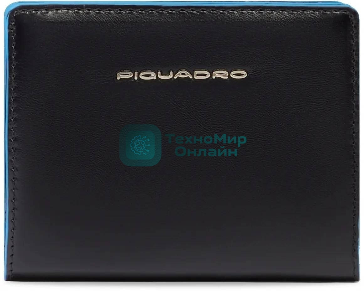 Кошелек женский Piquadro Blue Square PD6660B2R/N черный натур.кожа