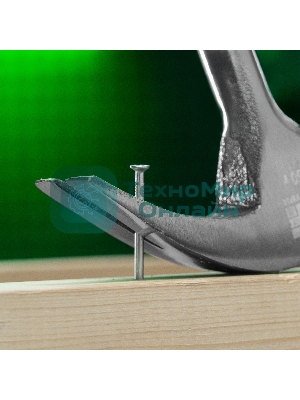 Молоток-гвоздодер Сибртех металлическая трубчатая обрезиненная рукоятка, вес 450 гр., боек 27 мм