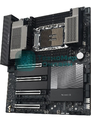 Серверная материнская плата ASUS PRO WS W890-SAGE, 1xLGA 4710-2, Intel W890, 8xDDR5, 4xSATA, 4xM.2, 4xPCIe 5.0 x16, 1xPCIe 4.0 x16, 2xDP, 1x2.5Gb LAN, 1x10Gb LAN, 2xUSB-C 40Gbps (USB4 / Gen3x2), 6xUSB-A 10Gbps, 2xUSB-A 2.0, 7.1, SSI CEB