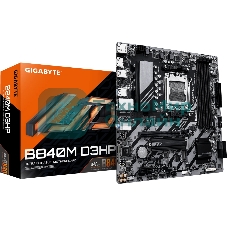 Материнская плата Gigabyte B840M D3HP, AM5, AMD B840, 4xDDR5, 4xSATA, 2xM.2, 1xPCIe 4.0 x16, 1xPCIe x1, 1xHDMI, 2xDP, 1x1Gb LAN, 1xUSB-C 5Gbps, 1xUSB-A 5Gbps, 1xUSB-A 10Gbps, 3xUSB-A 2.0, 3x3.5 мм, 7.1, mATX