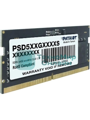 Оперативная память Patriot Signature, DDR5, 8GB (1x8 GB), 5600 MHz, CL46, SO-DIMM
