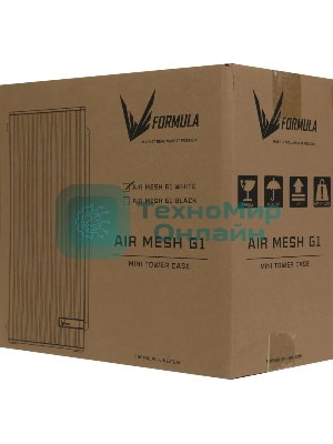 Компьютерный корпус AeroCool/Formula Air Mesh G1 белый без БП mATX 1x80мм 2xUSB 2.0 1xUSB3.1 audio bott PSU