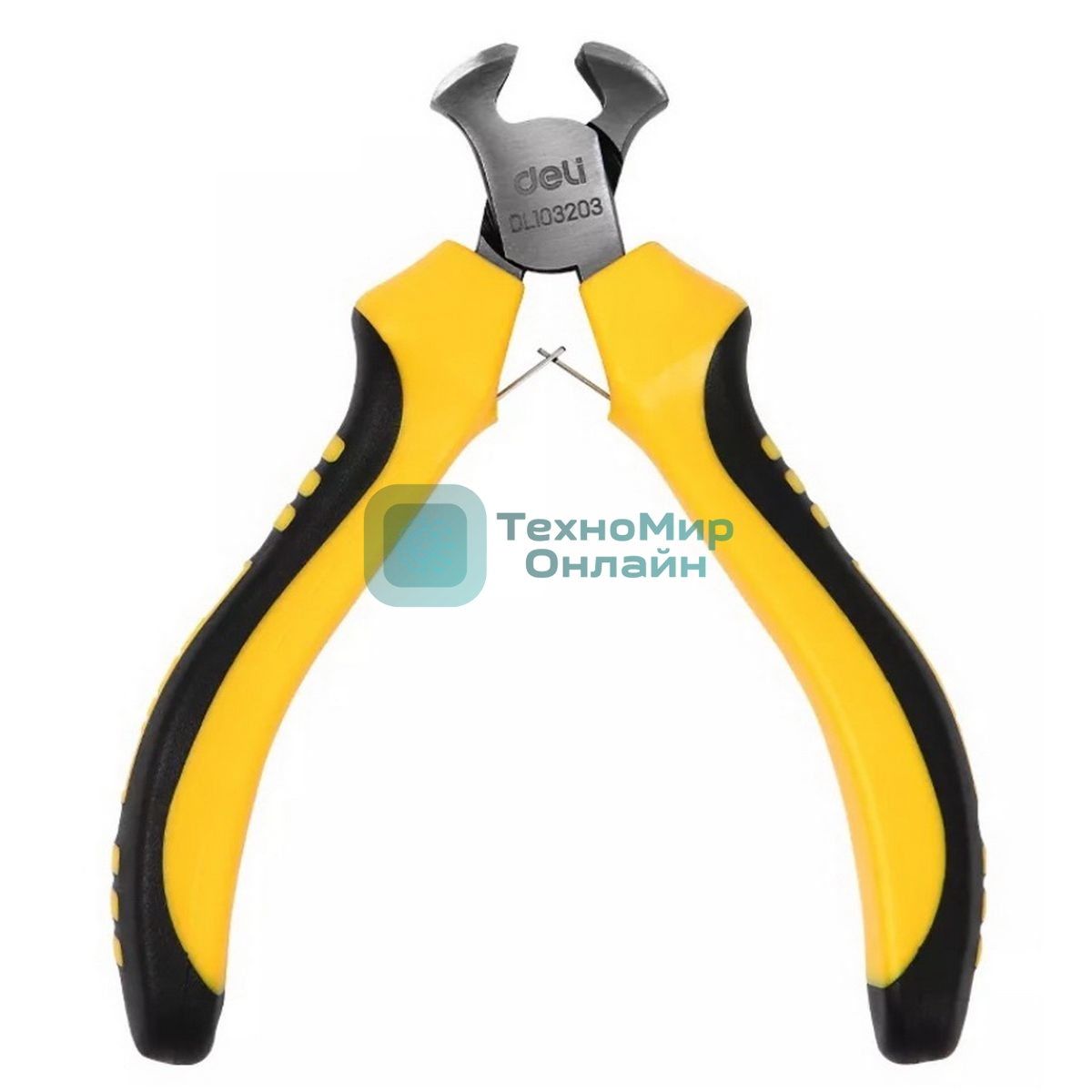 Мини-кусачки торцовые Deli DL103203 100мм, двухкомпонентная рукоять