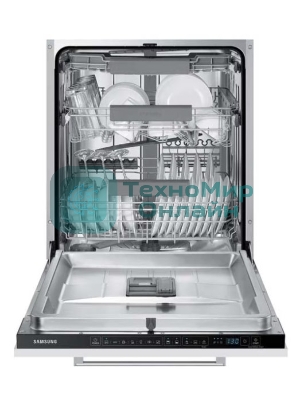 Встраиваемая посудомоечная машина Samsung DW60A6092BB/WT, черный, 59.8 см, 14 компл., 46 дБ, класс A