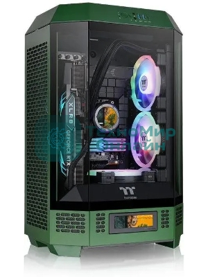 Компьютерный корпус Thermaltake The Tower 300 Racing Green зеленый без БП miniITX 8x120мм 6x140мм 2xUSB 3.0 audio bott PSU
