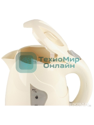 Чайник электрический Energy E-209 пластиковый,1л,бежевый, 780-900 Вт, 220В (в уп. 12 шт)
