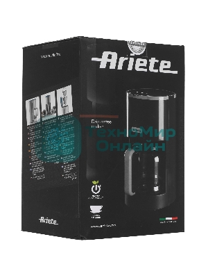 Кофеварка капельная Ariete 00M139401AR0 белый, молотый, 1,2 л., 900 Вт