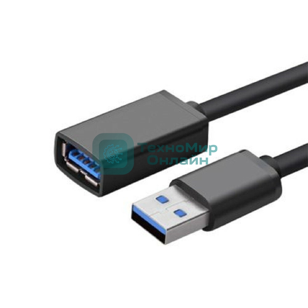 Кабель Bion удлинительный USB 3.0 AM/AF, 3 м, черный BXP-CCP-USB3-AMAF-030M