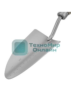 Совок посадочный широкий Palisad LUXE 85х330 мм, стальной, рукоятка из ясеня