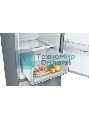 Холодильник Bosch KGN39UL30U серебристый металлик двухкамерный 279/87л морозилка снизу, No Frost