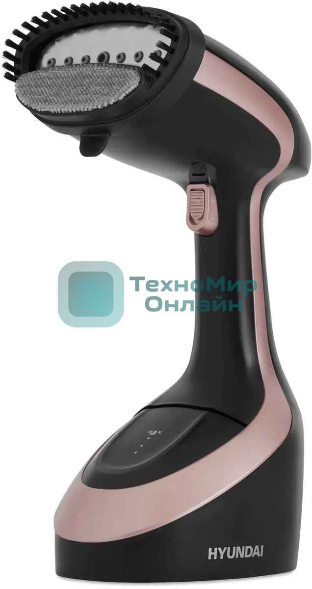 Отпариватель Hyundai H-HS02127 черный/розовый, 1650 Вт, 25 г/мин, 300 мл