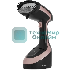 Отпариватель Hyundai H-HS02127 черный/розовый, 1650 Вт, 25 г/мин, 300 мл