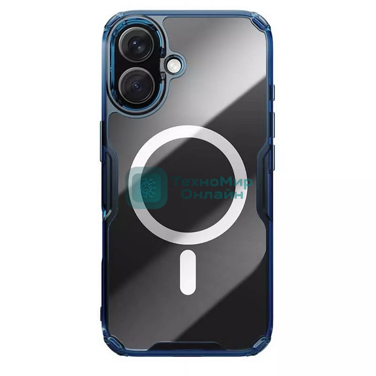 Чехол Nature TPU Pro Magnetic Case, синий, (AP iP16 Plus)