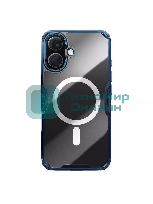 Чехол Nature TPU Pro Magnetic Case, синий, (AP iP16 Plus)