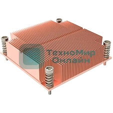 Радиатор для процессора Alseye 1U1C-1700 медь, 125 Вт, 25 мм