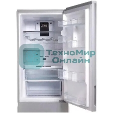 Холодильник Hitachi R-BG410PUC6X XGR серый двухкамерный 215/105л морозилка снизу, No Frost