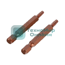 Бита EDGE by PATRIOT T20, сталь S2, длина 50 мм, 2шт в блистере