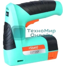 Степлер аккумуляторный Sturm! CET1201 скобы тип 53: 11.4мм 4-10мм гвозди тип 47: 14мм
