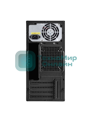 Компьютерный корпус Minitower ExeGate BAA-308MU2-AAA350 (mATX, БП AAA350 с вент. 8см, 1хUSB+2хUSB 3.0, HD Audio, черный)