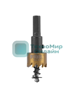 Коронка по металлу Denzel HSS, 20 мм, нитридтитановое покрытие