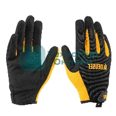 Перчатки универсальные Denzel на липучке, размер 9