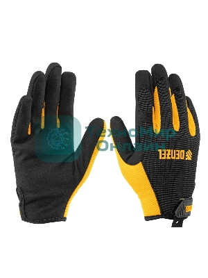 Перчатки универсальные Denzel на липучке, размер 9