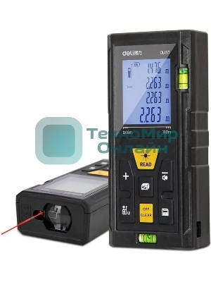 Лазерный дальномер Deli DL4171 (Диапазон измерения 0,05~100м, точность измерения: ±3мм)