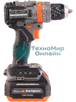 Дрель-шуруповерт Patriot BR 214UES, 21 В, 4 Ач, 85 Нм, бесщеточный