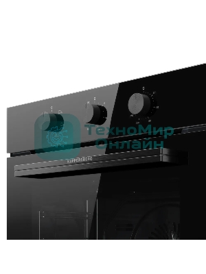 Духовой шкаф Kuppersberg HO 603 Black line, High-Tech, 78 л, поворотное управление, таймер, 6 режимов, макс. температура 310 градусов, цвет черный, цвет фурнитуры черный