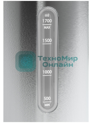 Чайник электрический Candy CK-204 1.7л. 2200Вт графит корпус: нерж.сталь