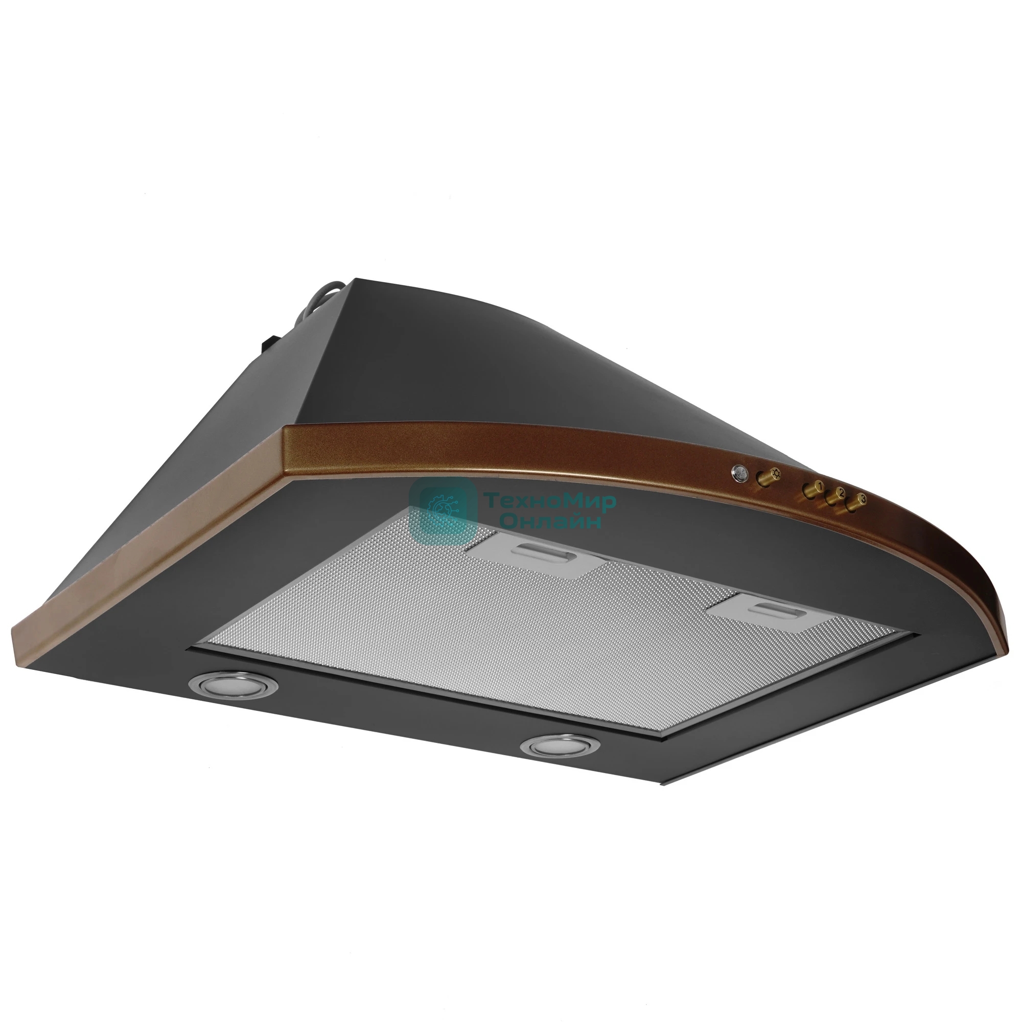 Вытяжка каминная Elikor Сигма 60П-650-К3Д антрацит/бронза, 60 см, 650 куб. м/ч, 56 дБ