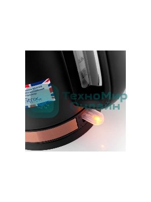 Чайник электрический BRAYER BR1005BK 2200 Вт.1.7 л, STRIX, сталь окраш, термометр, черный