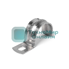 Скоба крепежная однолапковая Fortisflex СМО d38-40мм метал. оцинк. (уп.50шт)