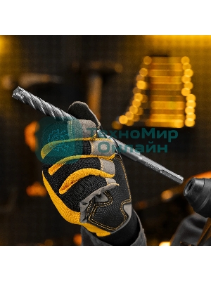 Бур по бетону Denzel цельная крестовая пластина, 14x215 мм, SDS PLUS