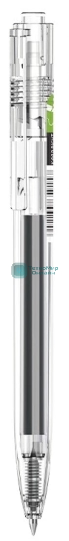 Ручка гелевая автоматическая Deli EG05-BK прозрачный, d=0.5мм, черные чернила