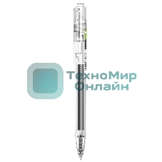 Ручка гелевая автоматическая Deli EG05-BK прозрачный, d=0.5мм, черные чернила