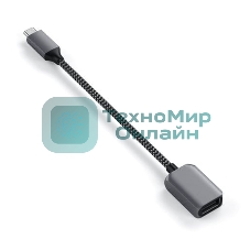 Кабель-адаптер Satechi USB-C to USB 3.0. серый космос