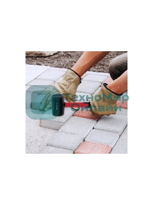 Киянка резиновая Matrix 11193 680 г, черная резина, фибергласовая рукоятка