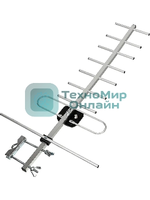 Антенна телевизионная Hyundai H-TAE140 11дБ пассивная серебристый