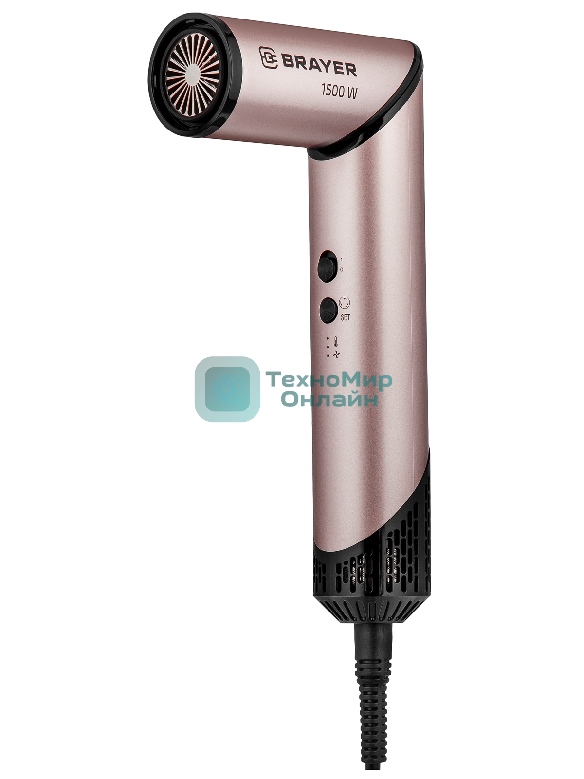 Фен-мультистайлер BRAYER BR3309, 1500 Вт, компактный, 25/32/40-61 мм