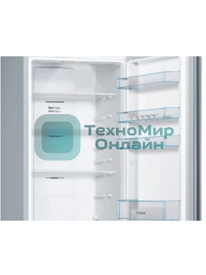 Холодильник Bosch KGN39UL30U серебристый металлик двухкамерный 279/87л морозилка снизу, No Frost