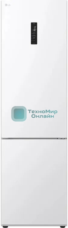 Холодильник LG GC-B509FQQW белый двухкамерный 277/110л морозилка снизу, No Frost