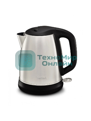 Электрочайник Tefal KI270D30 серебристый, 1.7 л, 2400 Вт, скрытый нагревательный элемент