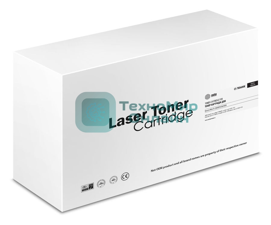 Картридж лазерный Cactus CS-TK8600K черный (30000 стр.) для Kyocera Mita FS-C8600DN/C8650DN