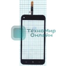 Сенсорное стекло (тачскрин) HF6-GP0 F6043018 ZR 1425 FPC-V1.0, черное