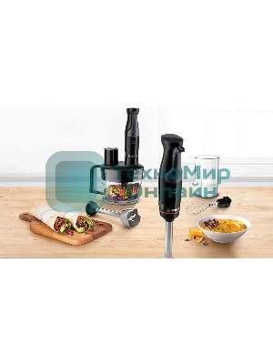 Блендер погружной Bosch MSM4B670 1000 Вт, черный