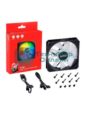 Вентилятор для корпуса ADATA XPG VENTO R 120 ARGb PWM черный, 120 мм, 1600 об/мин, 32 дБ, 4 pin
