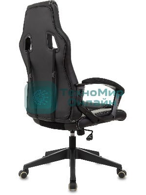 Кресло Zombie Arena черный, экокожа, 120 кг, механизм качания