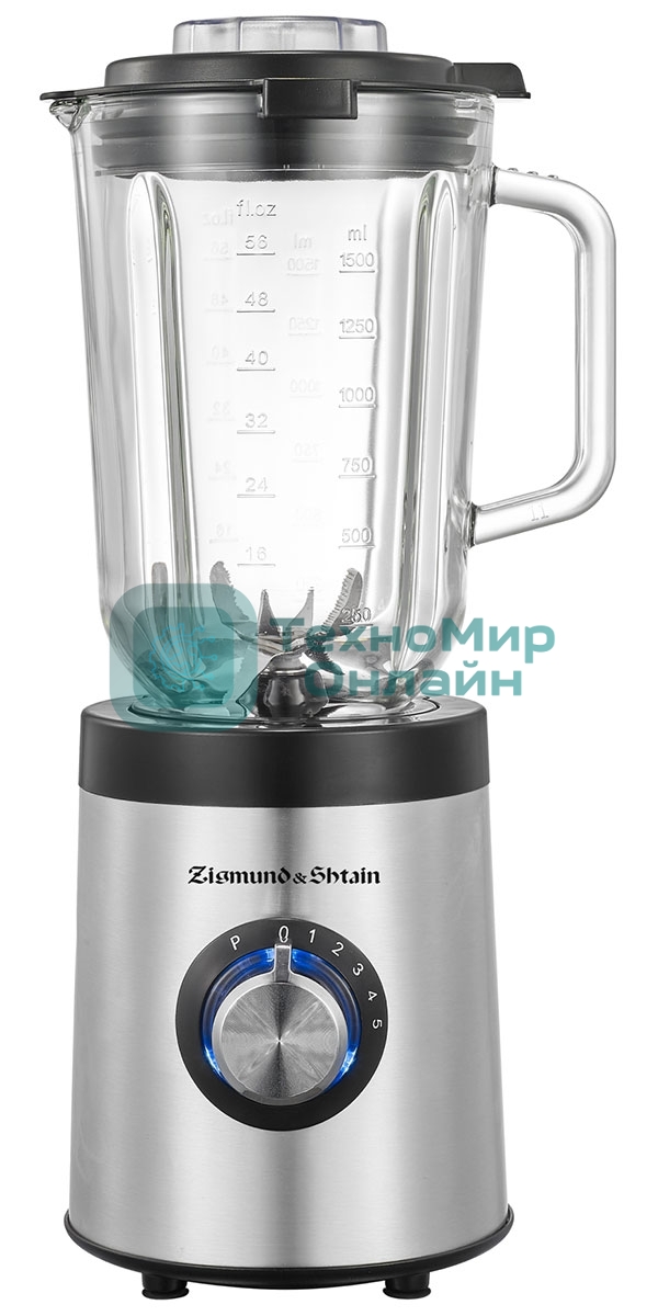 Блендер стационарный Zigmund & Shtain BS-481 D 1200 Вт, металлик
